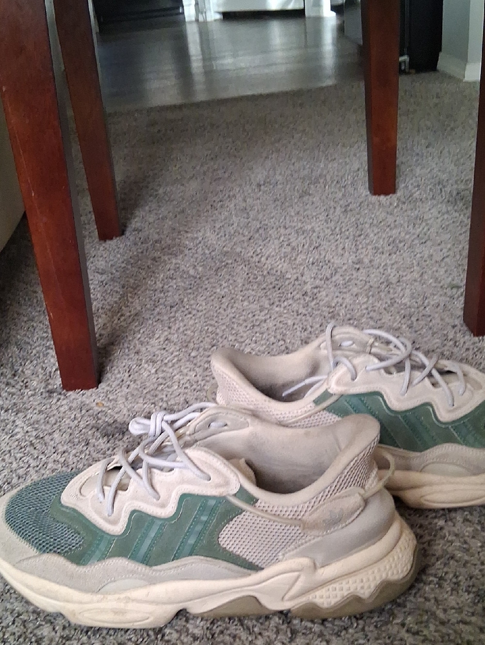 adidas Men's Chunky Sneakers in Beige and Green